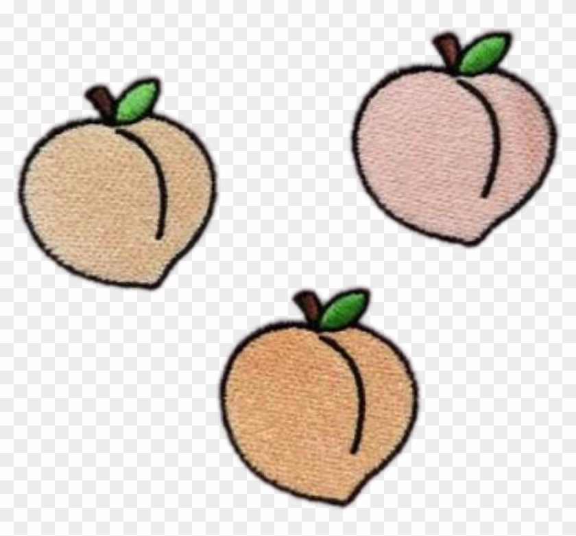 Peach Peachy Peaches Fruit Tumblr Patch Grunge Freetoed - Png Fruit #530865