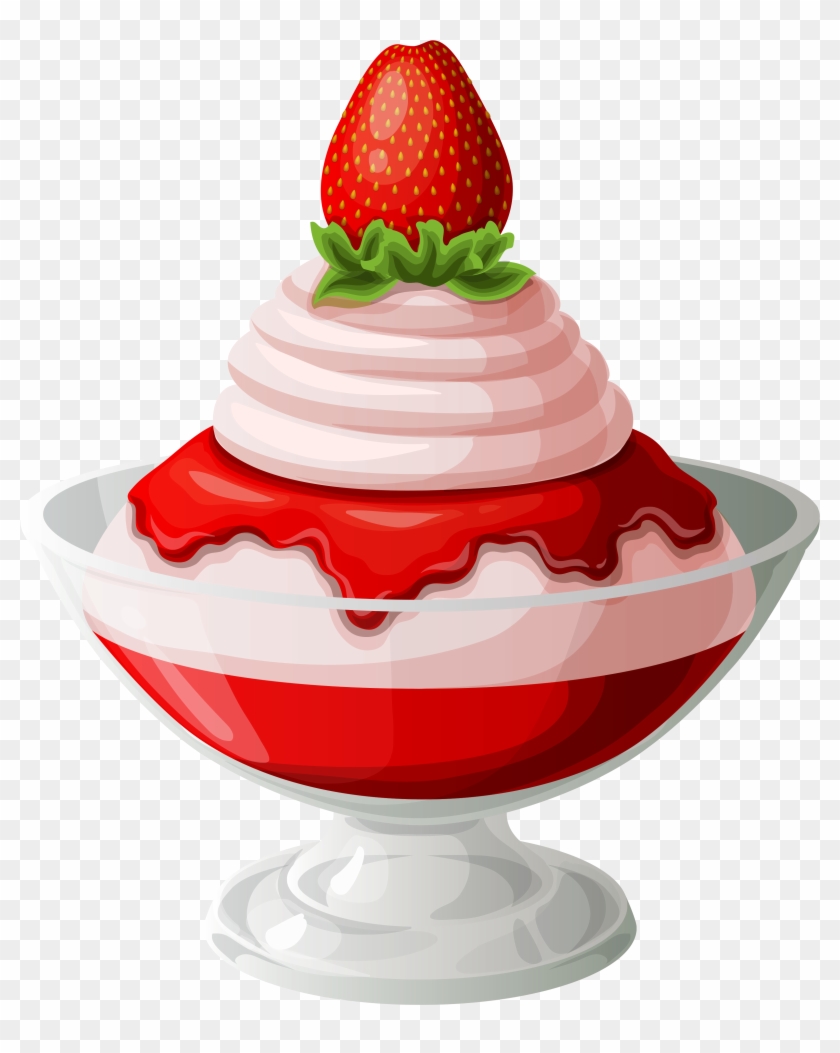 Berry Clipart Strawberries And Cream - Strawberries And Cream Clip Art #530938