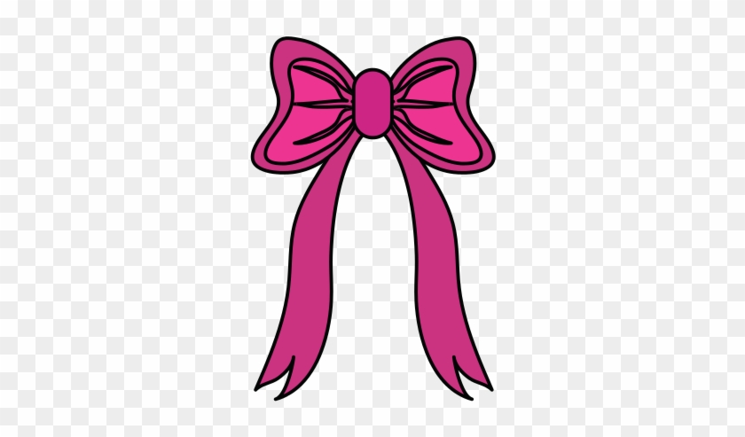 Pink Ribbon Bow Vector - Pink Ribbon #530973