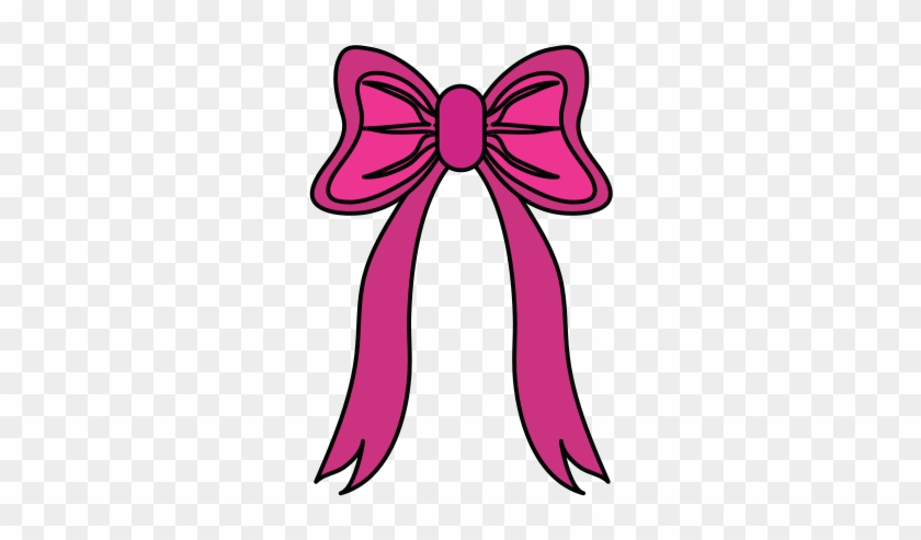 Pink Ribbon Bow Vector - Pink Ribbon #530973
