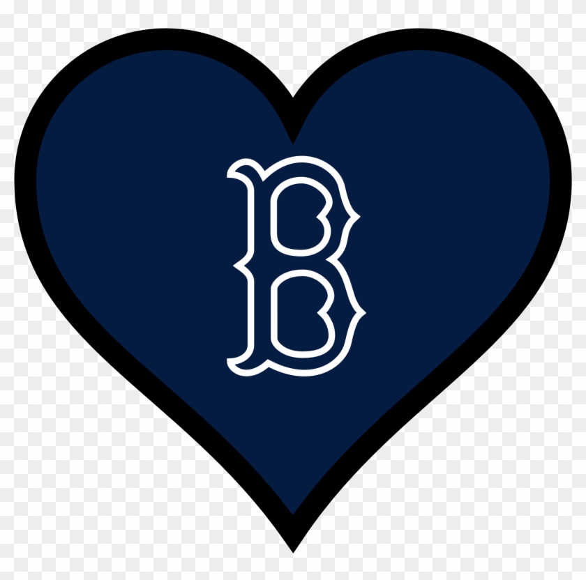 Pray For Boston Heart Blue 15 Clipartist - Boston Red Sox Logo #531020