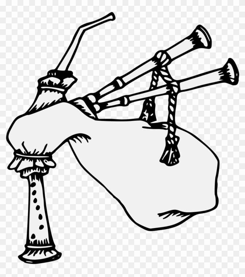 Charge Png, Svg, Pdf - Drawing Bagpipe #531039
