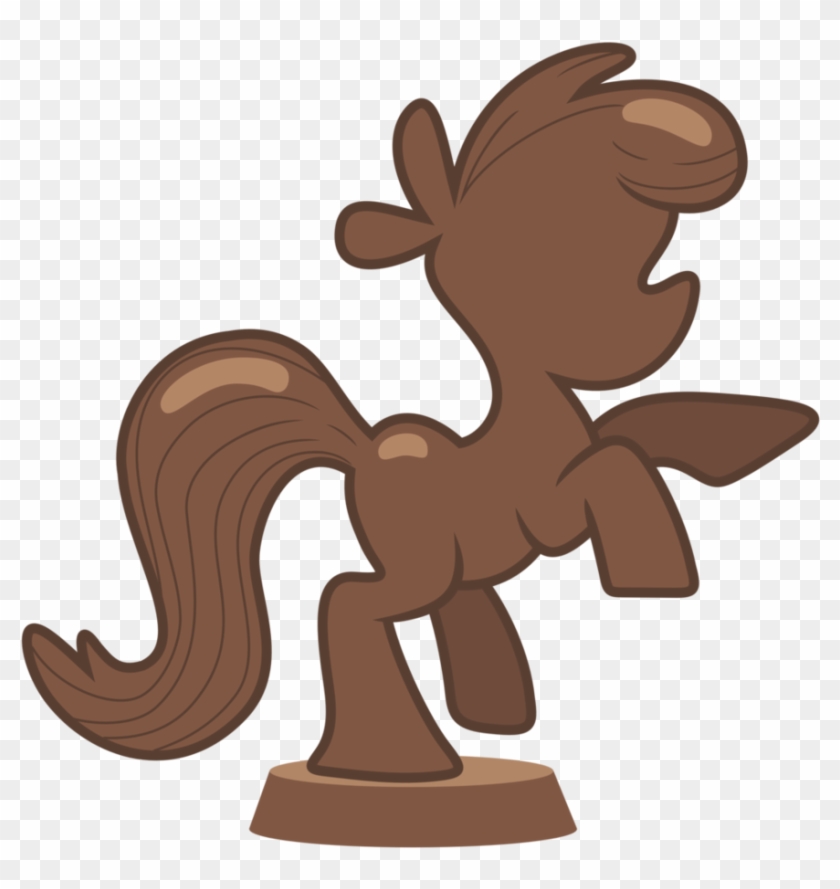 Chocolate Pony Statue By Pikamander2 - Mlp Pictures Of Foods #531150