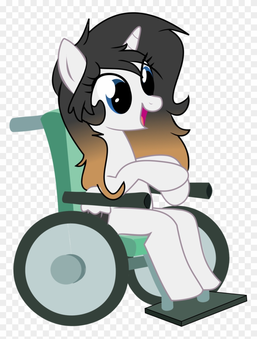 Scarlett In A Wheelchair By Scarlett-letter - My Little Pony Wheelchair #531203