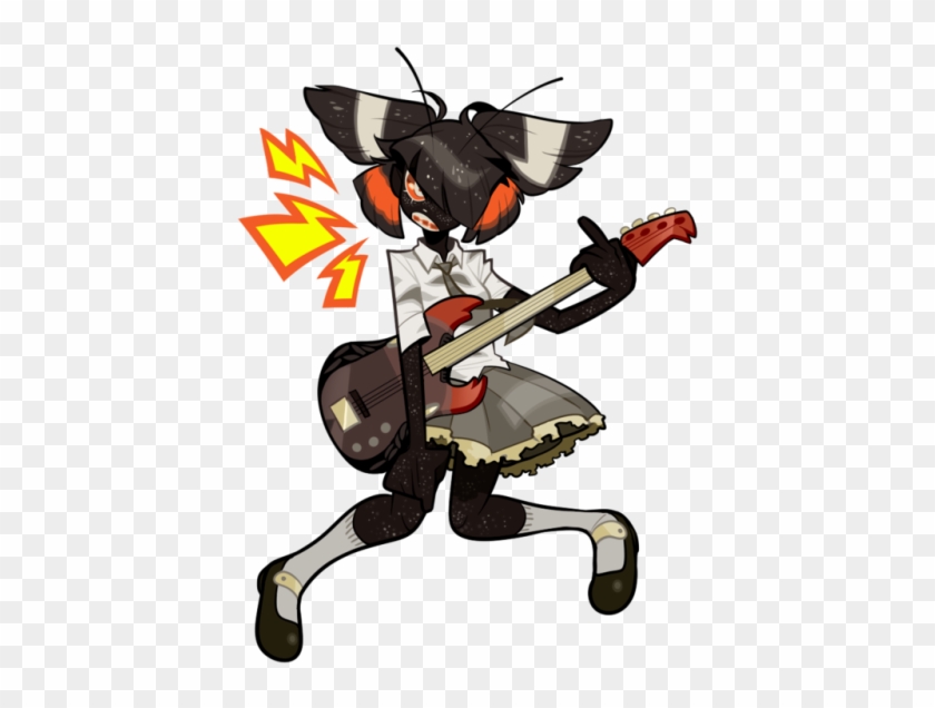 Wawawawaoh Bassist Goth Moth, Ready To Rock - Illustration #531382