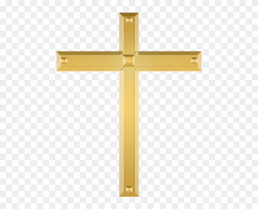 Golden Christian Cross - Christian Cross Png #531455