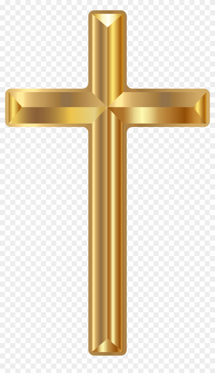 Christian Cross Transparent Png - Gold Cross Png #531456