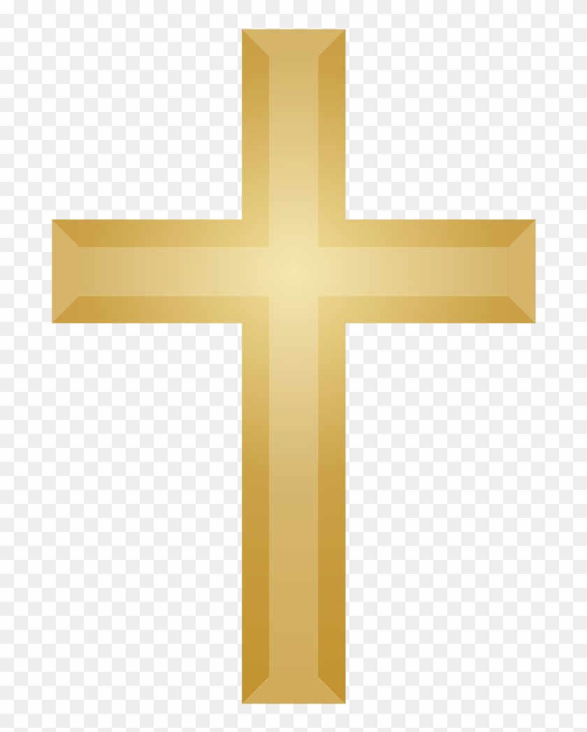 Gold Christian Cross No Red - Transparent Picture Of Cross #531460