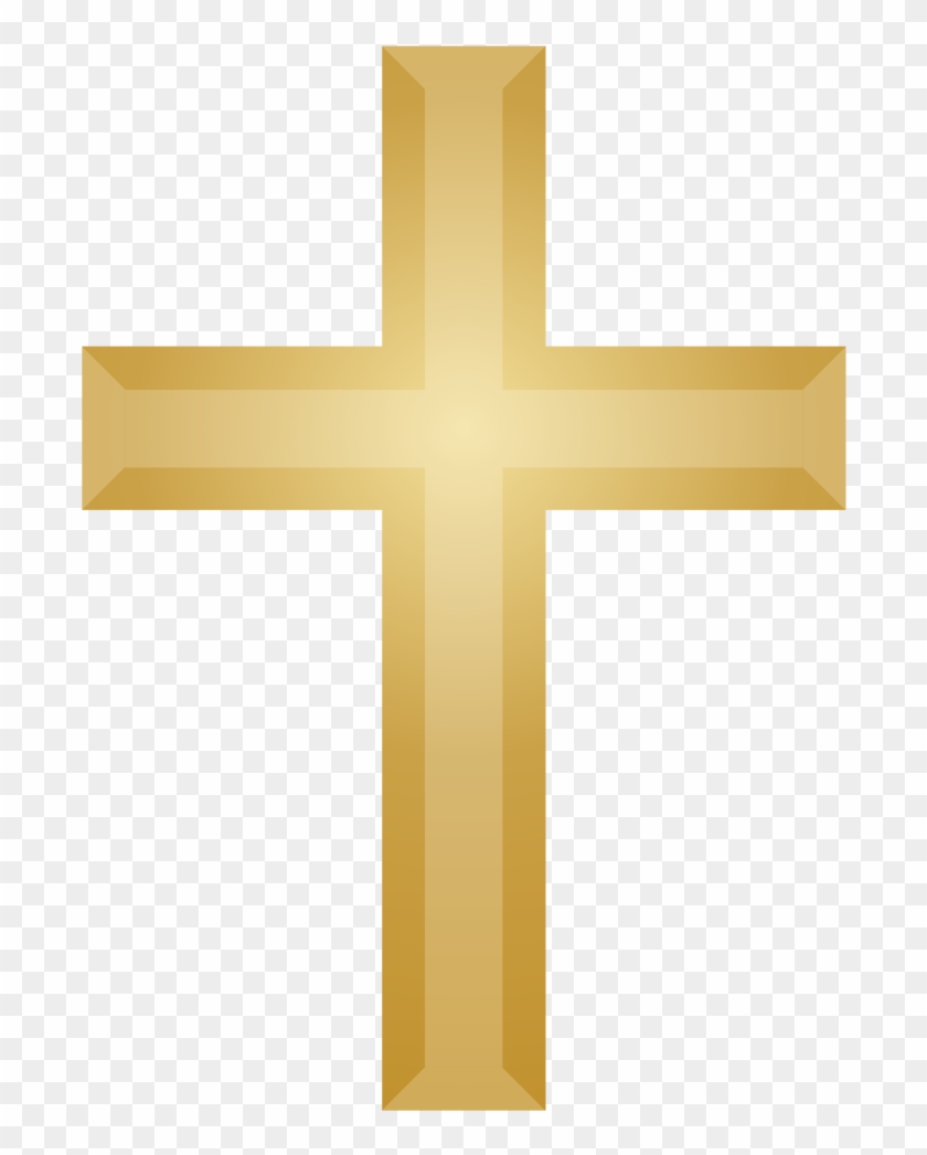 Gold Christian Cross No Red - Transparent Picture Of Cross #531460