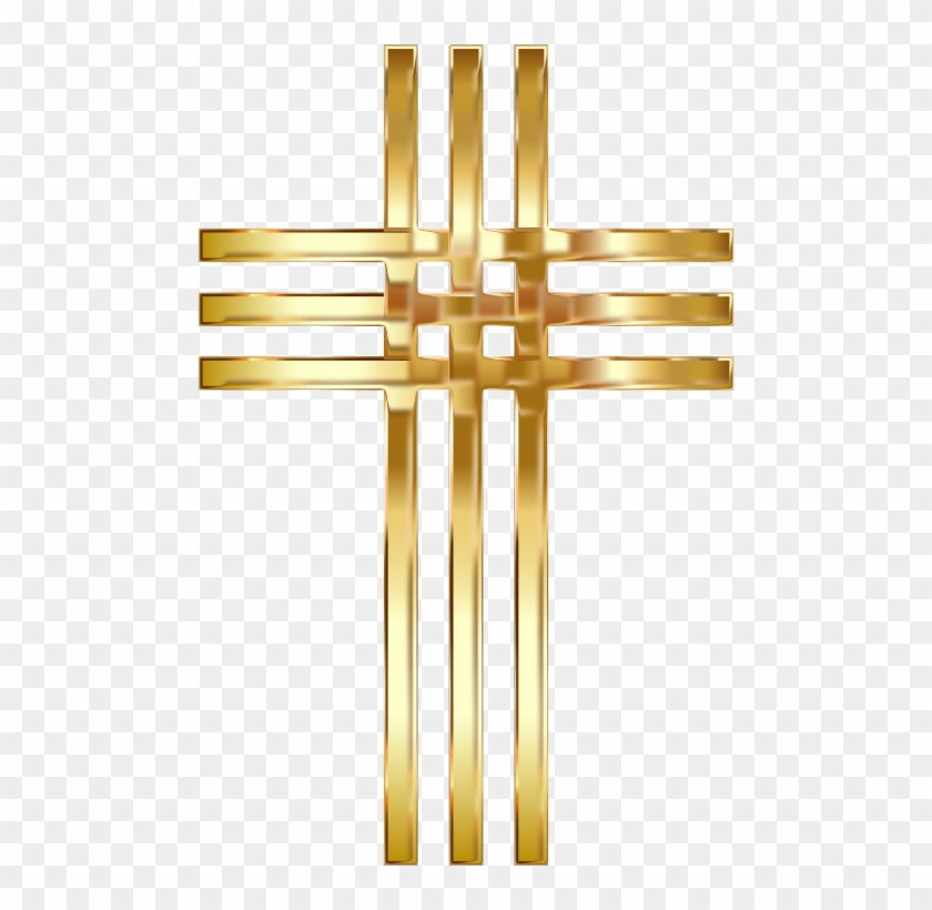 Medium Image - Transparent Golden Cross Png #531464