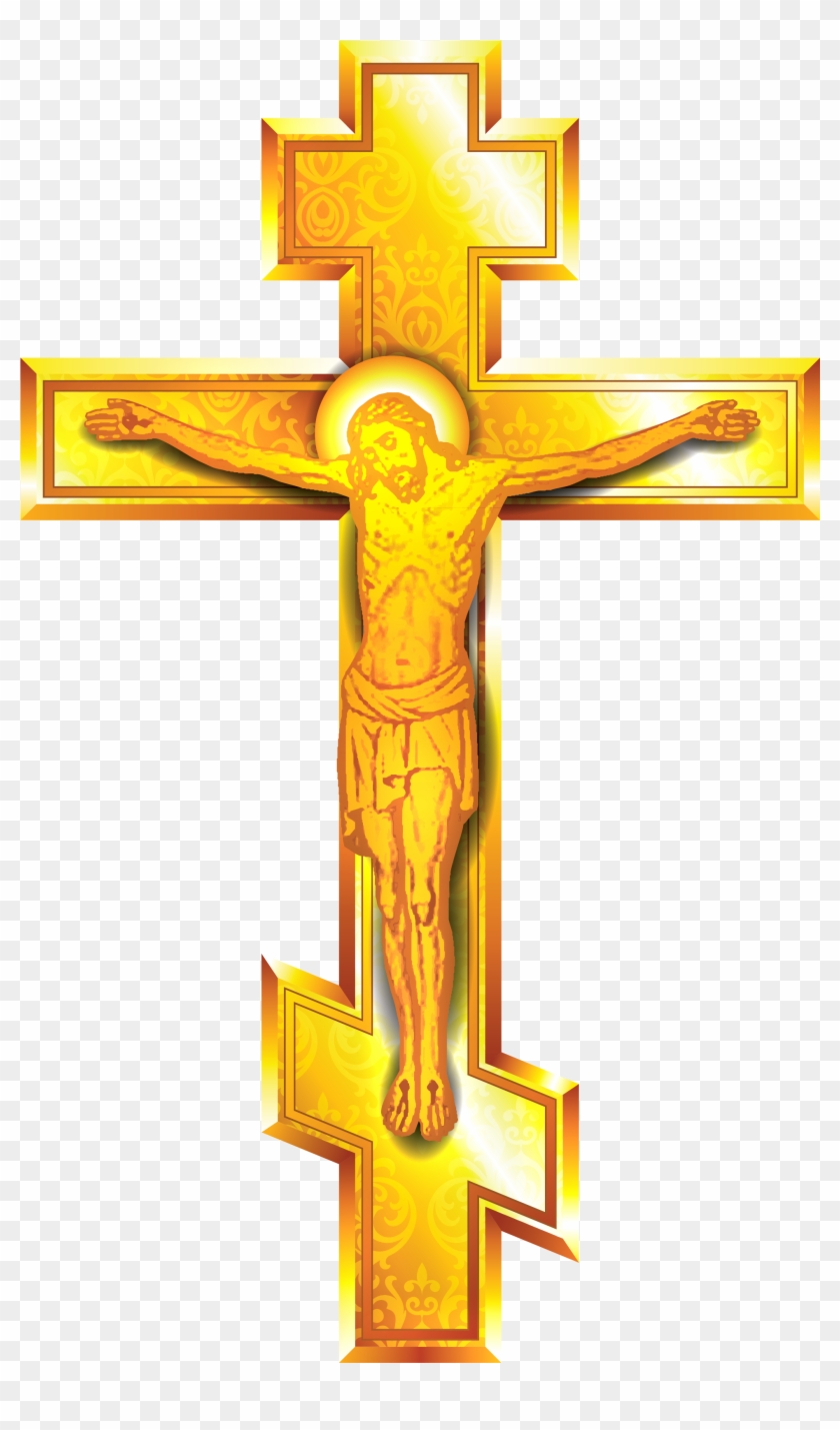 Gold Cross Png Clipart - Vector Graphics #531478