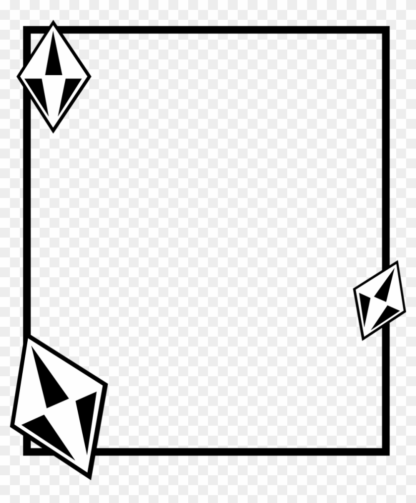 Photo Illustration Of A Blank Frame Border With Diamonds - Diamond Borders Clip Art #531506