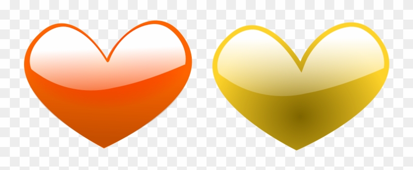 Orange And Yellow Heart #531575