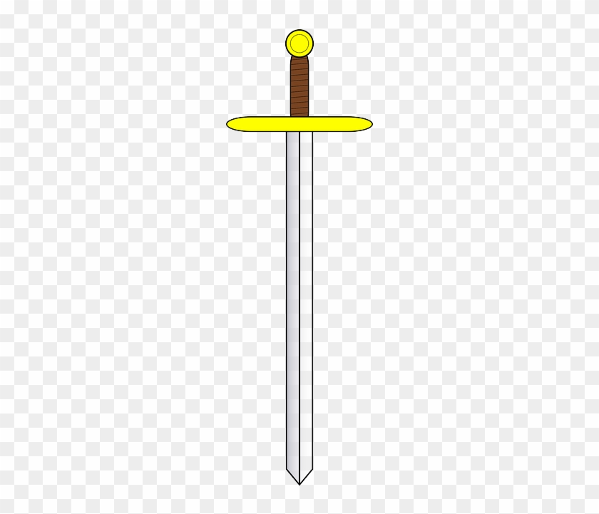 Tool Golden, Tools, Weapons, Sword, Arms, Blade, Tool - Gold Sword Clipart #531640