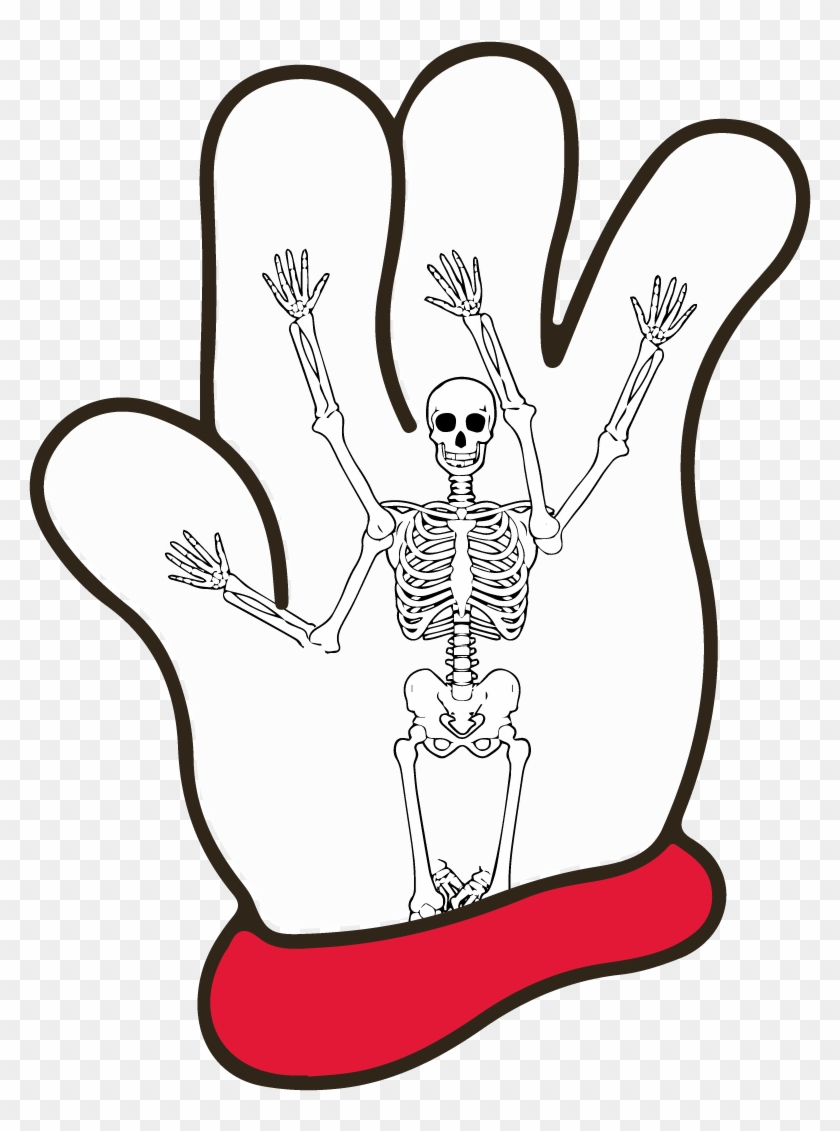 They Tweeted An “x-ray” Look Inside The Glove, Which - Hamburger Helper Anatomy #531663