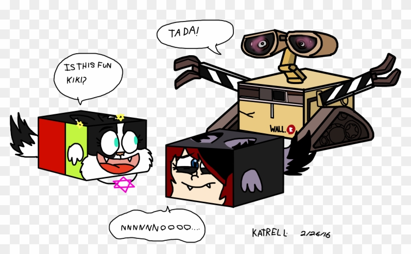 E By Bloodstainthecaninex Kiki And Heidi Meets Wall - Cartoon #531803