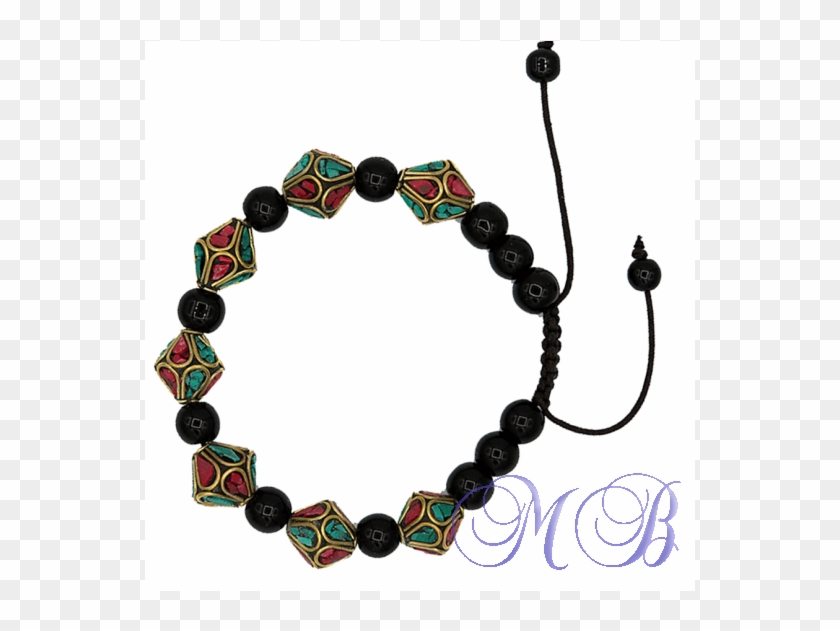 Bracelet Turquoise Corail Et Onyx Noir - Bracelet #531842