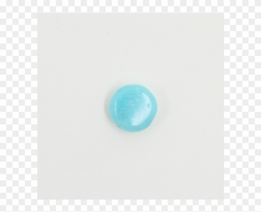 Perle Pastille Ronde 10mm Bleu Turquoise X1 - Jade #531873