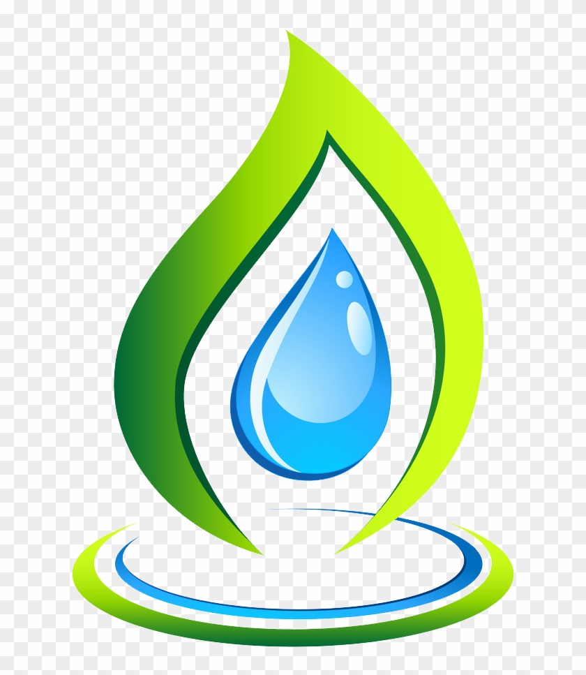 Drop Logo Leaf Recycling Symbol - Water Drop On Leaf Vector #531955