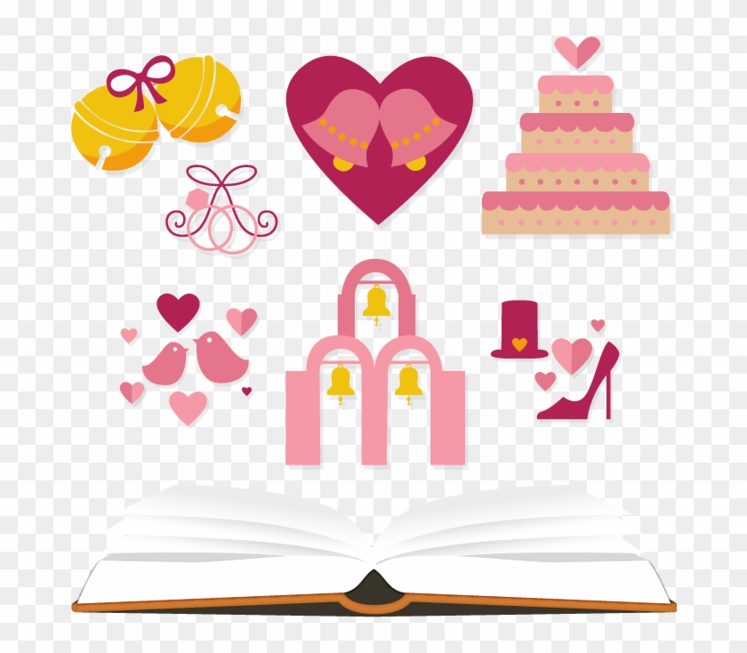Wedding Diary - Wedding Heart Logo Vector Free #531986