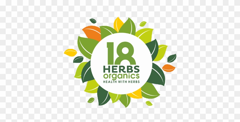 18 Herbs Logo With No Brown Leaves - Herb #532036
