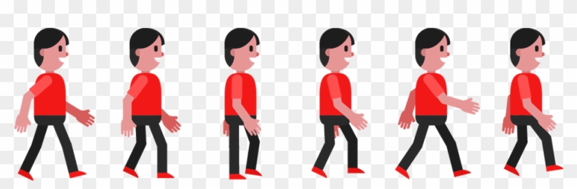 Walk Cycle Walking Animation Euclidean Vector - Realistic Animated Walk  Cycle Presentation Download - Free Transparent PNG Clipart Images Download