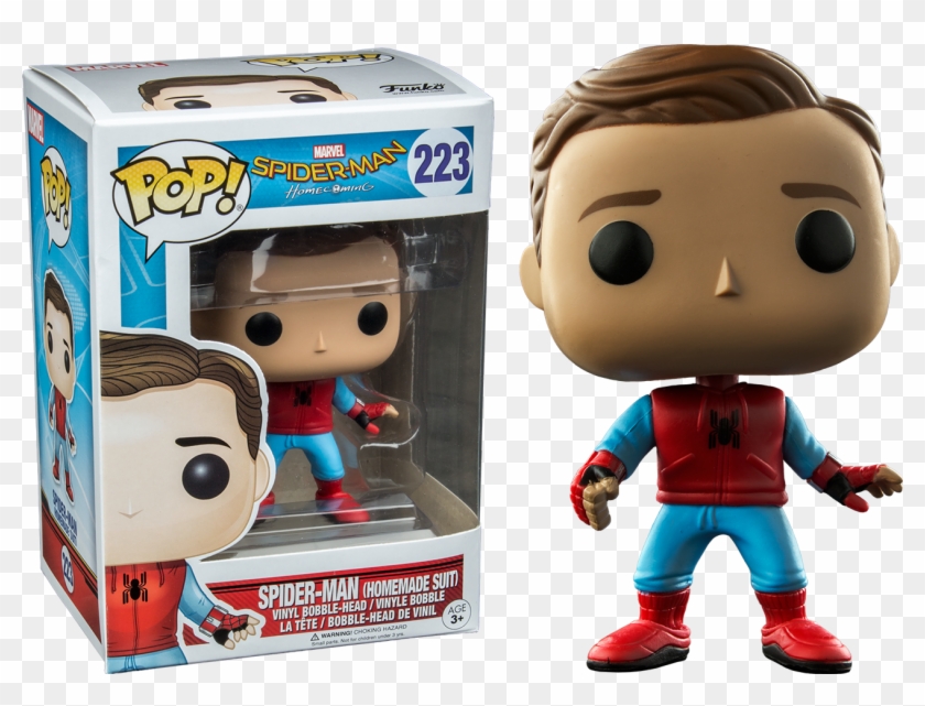 Spider Man Homecoming Spider Man Homemade Suit Unmasked - Spiderman Homecoming Funko Pop Homemade Suit #532113