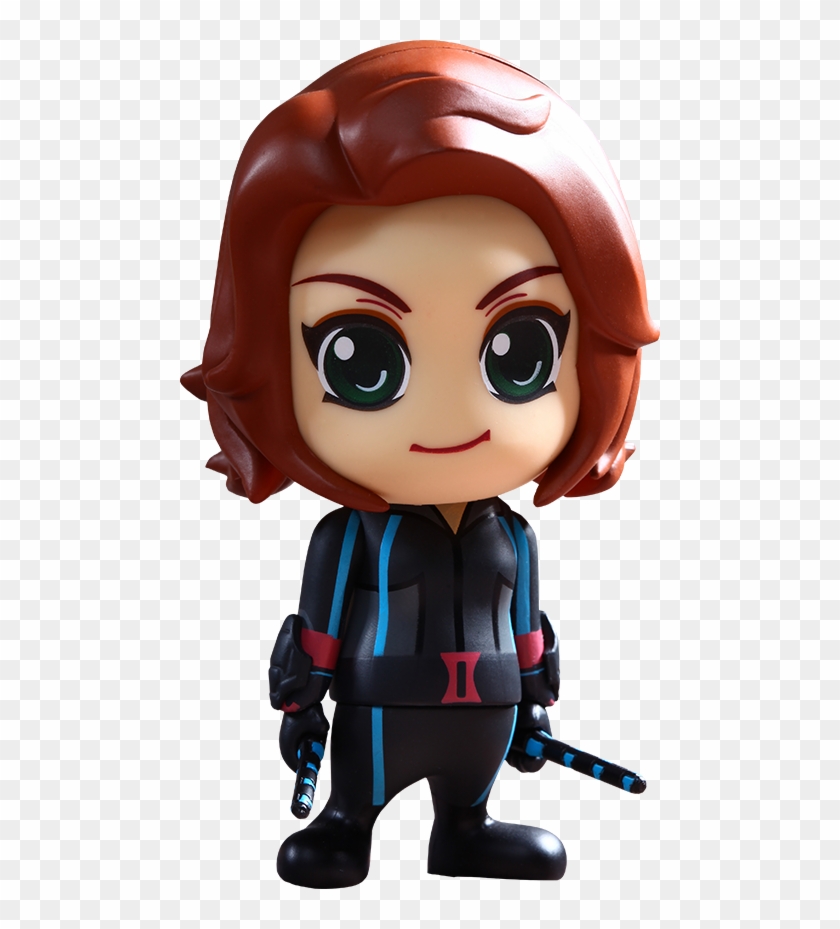 Hot Toys Black Widow Vinyl Collectible - Black Widow Avengers Mini - Free  Transparent PNG Clipart Images Download