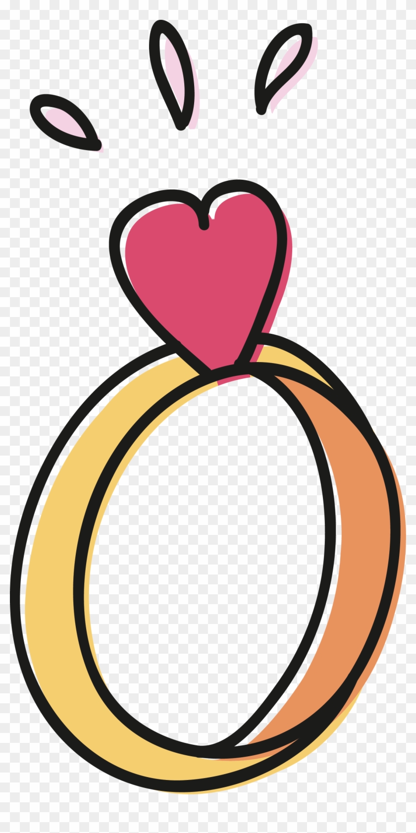 Heart Ring Diamond Clip Art - Heart Ring Diamond Clip Art #532392