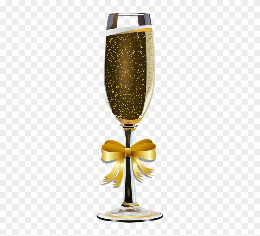 Gold Clipart Wine Glass - Gold Wine Glass Clipart #532424