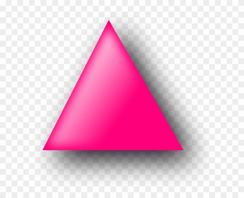 Triangle Clipart - Pink Triangle Clipart #532489