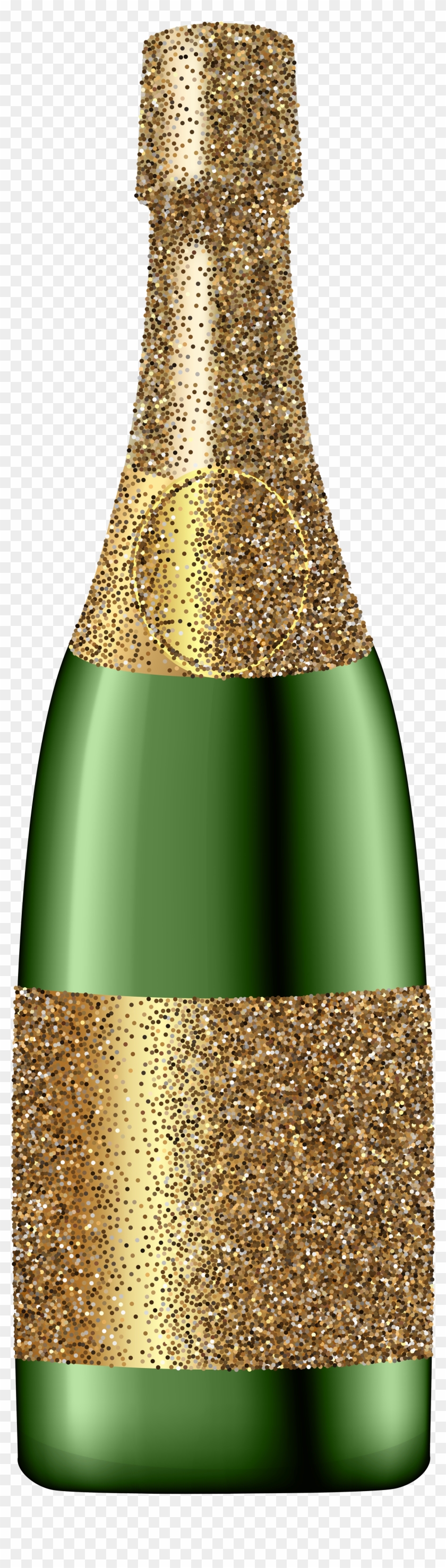 Glitter Champagne Bottle Png Clip Art Image - Champagne Bottle Clip Art #532541