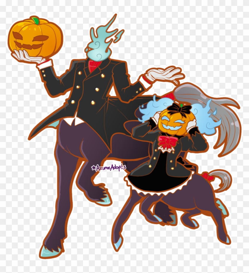 [halloween2017] Dullahan Family For Lord Nerdfish By - Cartoon #532574