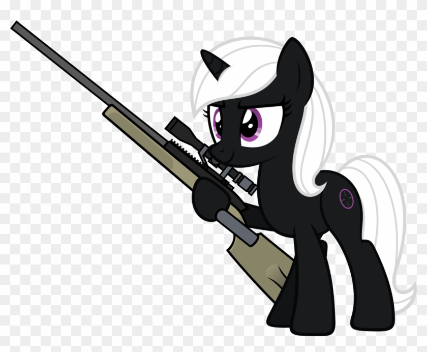 Zacatron94, Cutie Mark, Female, Gun, Hooves, Horn, - Rifle #532611