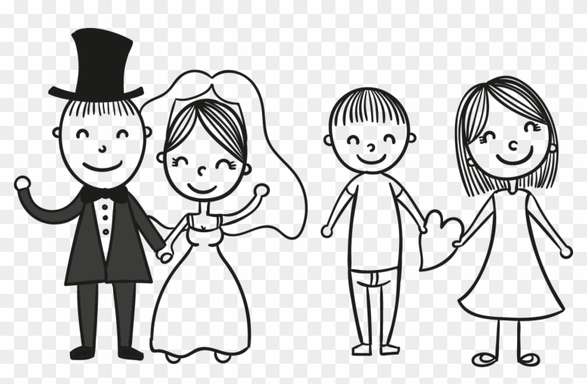 Wedding Invitation Bridegroom - Bride And Groom Cartoon #532630