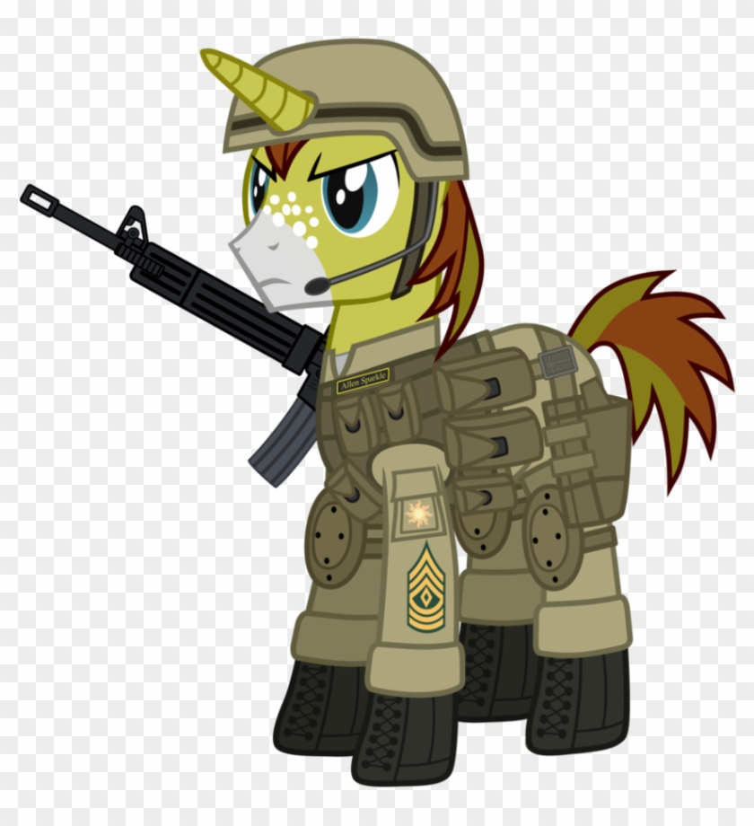 First Sergeant Allen Sparkle By Dolphinfox - Cartoon #532655