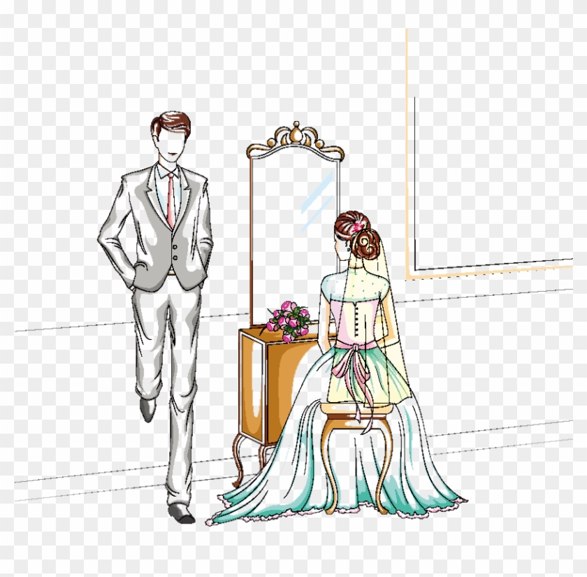 Wedding Marriage Bridegroom Illustration - Wedding #532968