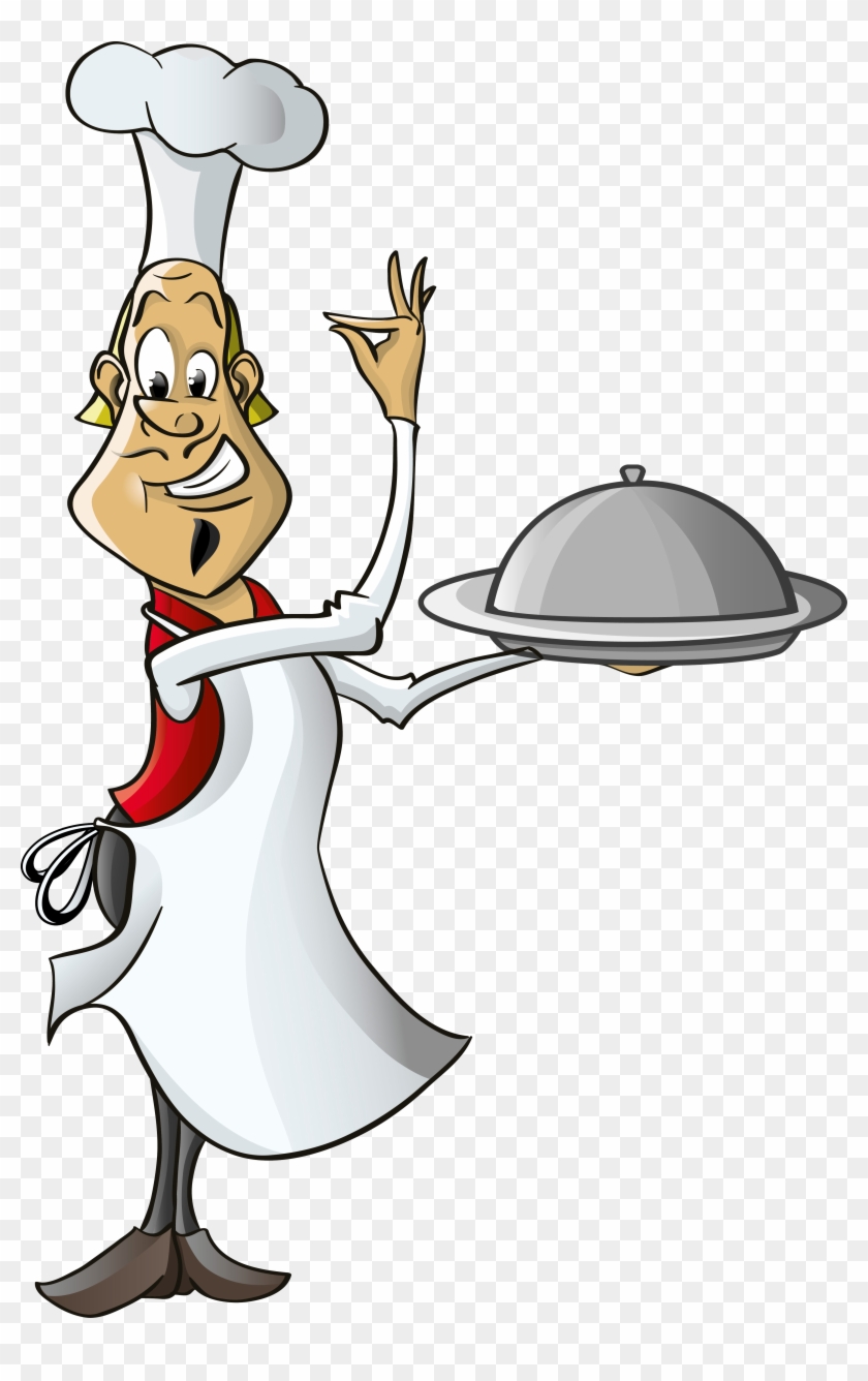 Waiter Cartoon Chef Clip Art - Cartoon Waiter #532957