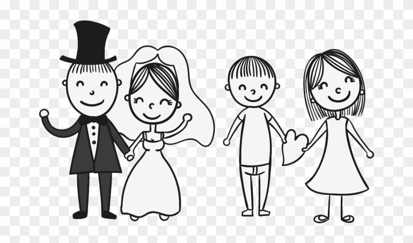 Wedding Invitation Bridegroom - Bride And Groom Cartoon #532980