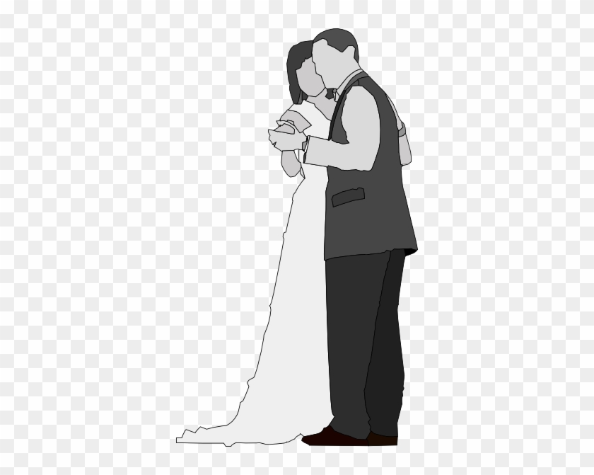 Dance Bride Groom Clipart - Gambar Hitam Putih Pernikahan #532982