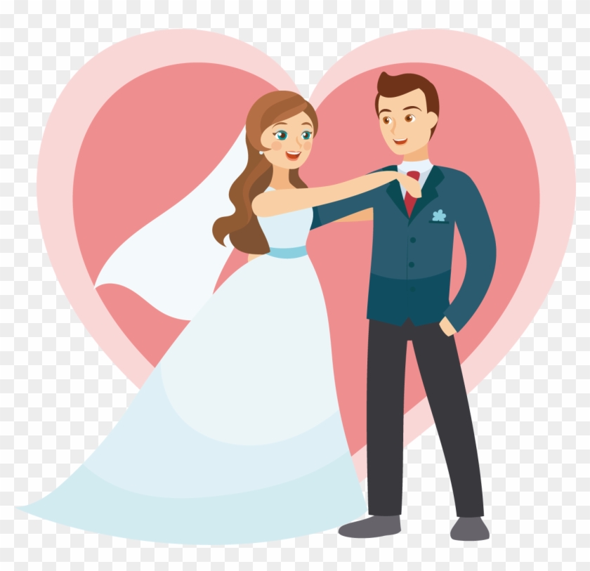 Wedding Invitation Euclidean Vector Couple - Vector Graphics #533001