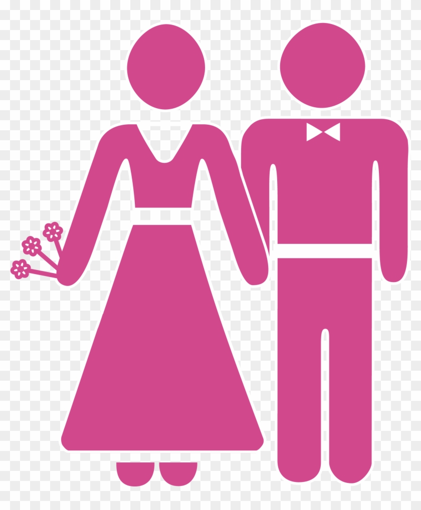 Wedding Invitation Marriage Icon - Bride And Groom Cartoon Icon #533004