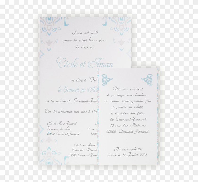 Faire-part Mariage Oriental - Document #533058