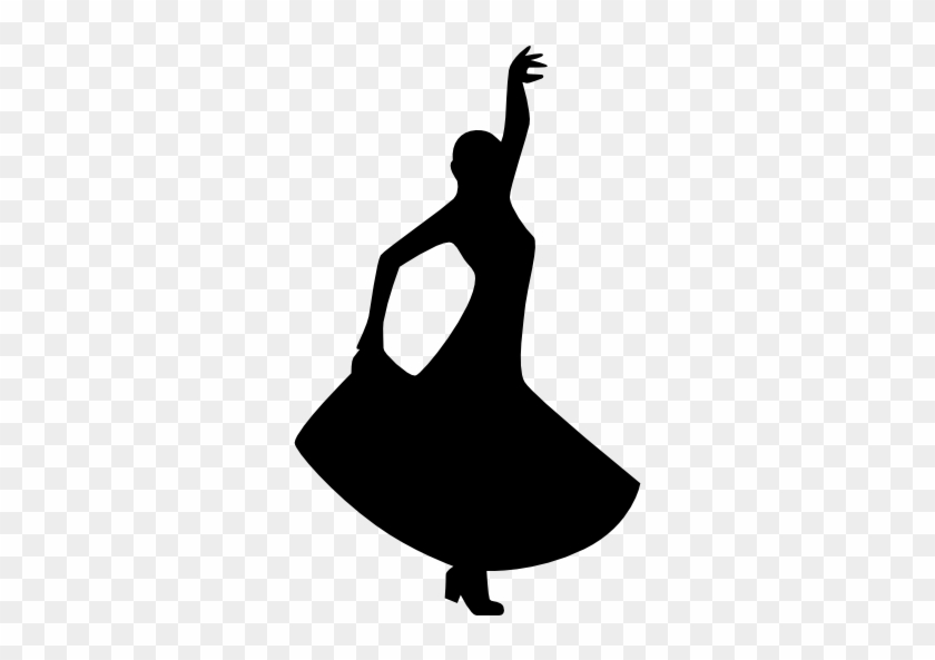 Flamenco Dancing Silhouette Of A Woman Silhouette Pinterest - Flamenco Dancer Silhouette #533112