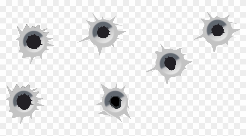 Medium Image - Bullet Holes Vector Free #533224