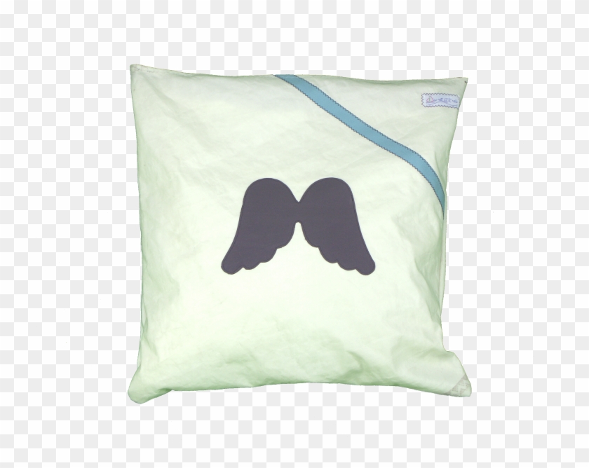 Coussin Ailes Anthracite Turquoise - Cushion #533249