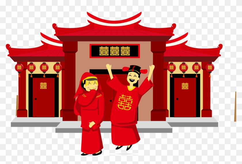 Wedding Invitation Chinese Marriage Double Happiness - Wedding Invitation Chinese Marriage Double Happiness #533571