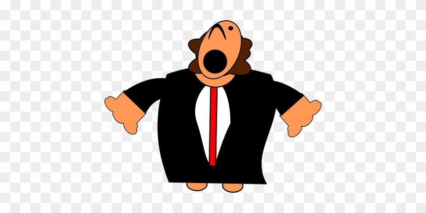 Opera Singer Singer Opera Man Singing Teno - Opera Singer Gif Cartoon #533581