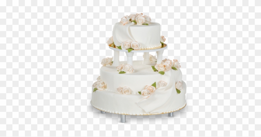 Tort Białe, Pozłacane Róże - Torte #533627