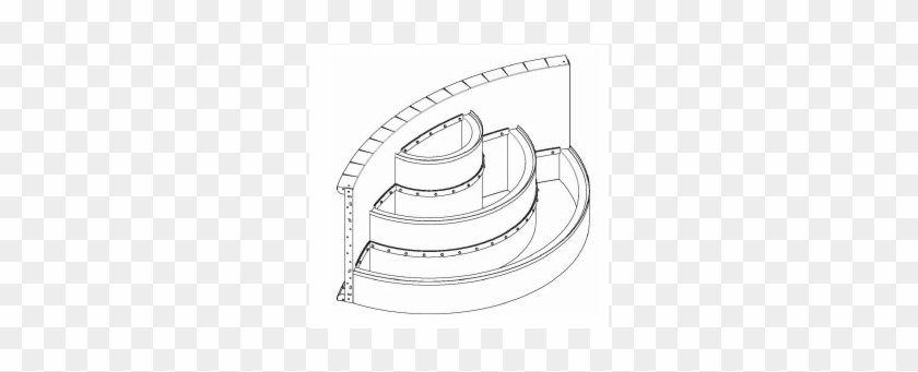 ***custom Order*** 7' 10" X 9' 0 Radius Wedding Cake - Drawing #533628